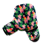 Tropical Parrot Pattern Print Boxing Gloves