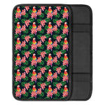 Tropical Parrot Pattern Print Car Center Console Cover
