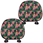 Tropical Parrot Pattern Print Car Headrest Covers