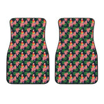 Tropical Parrot Pattern Print Front Car Floor Mats