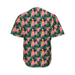 Tropical Parrot Pattern Print Men's Baseball Jersey