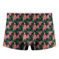 Tropical Parrot Pattern Print Men's Boxer Briefs