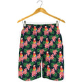 Tropical Parrot Pattern Print Men's Shorts