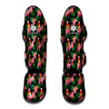 Tropical Parrot Pattern Print Muay Thai Shin Guards