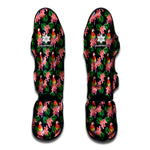 Tropical Parrot Pattern Print Muay Thai Shin Guard