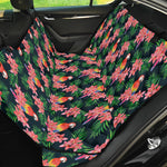 Tropical Parrot Pattern Print Pet Car Back Seat Cover