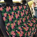 Tropical Parrot Pattern Print Pet Car Back Seat Cover