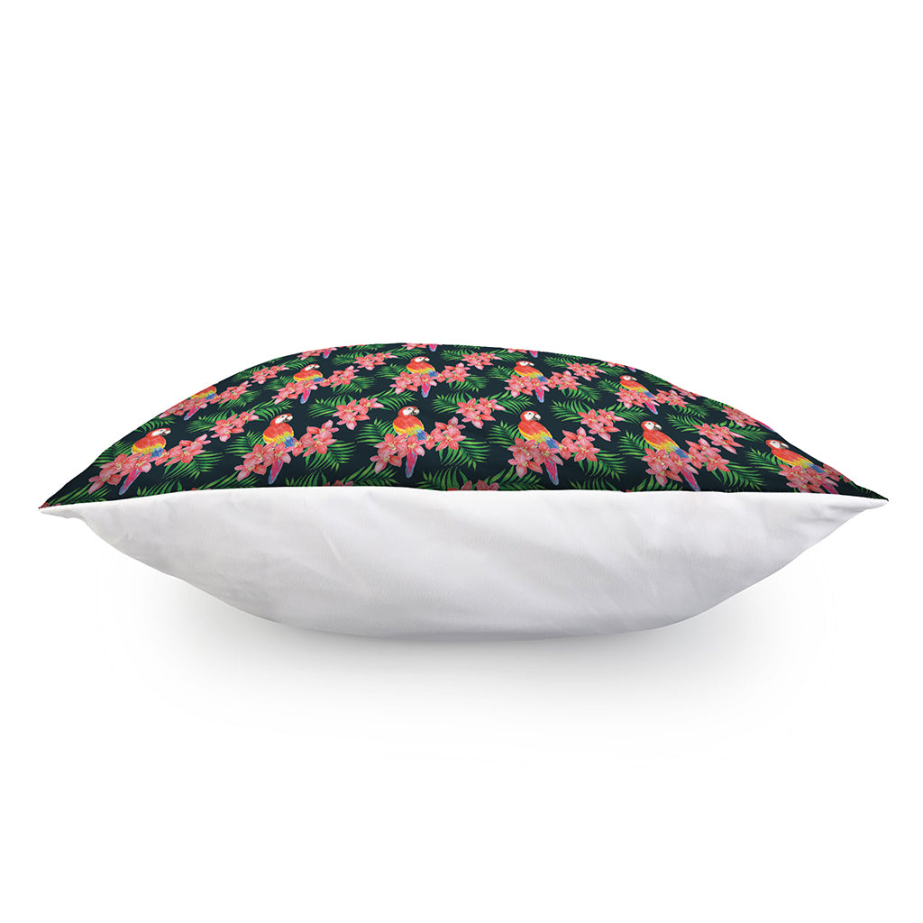 Tropical Parrot Pattern Print Pillow Cover