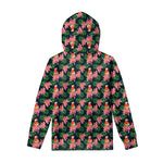 Tropical Parrot Pattern Print Pullover Hoodie
