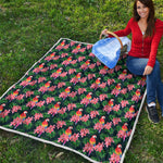 Tropical Parrot Pattern Print Quilt