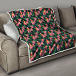 Tropical Parrot Pattern Print Quilt