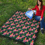 Tropical Parrot Pattern Print Quilt