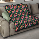 Tropical Parrot Pattern Print Quilt