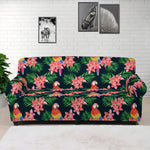 Tropical Parrot Pattern Print Sofa Cover