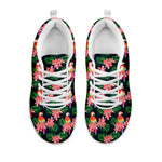 Tropical Parrot Pattern Print White Sneakers