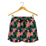 Tropical Parrot Pattern Print Women's Shorts