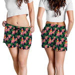 Tropical Parrot Pattern Print Women's Shorts