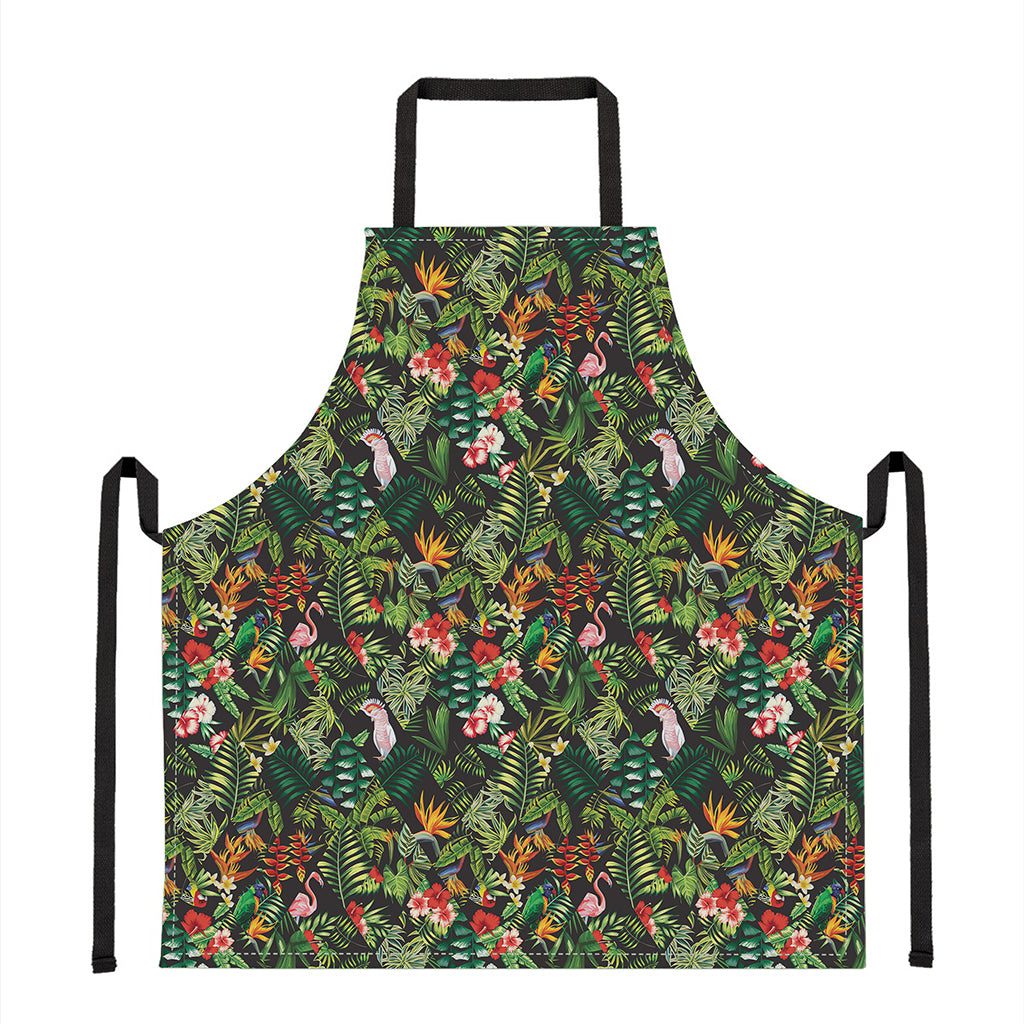 Tropical Patchwork Pattern Print Apron