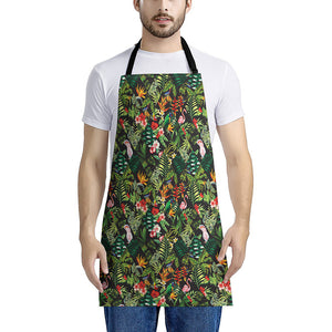 Tropical Patchwork Pattern Print Apron