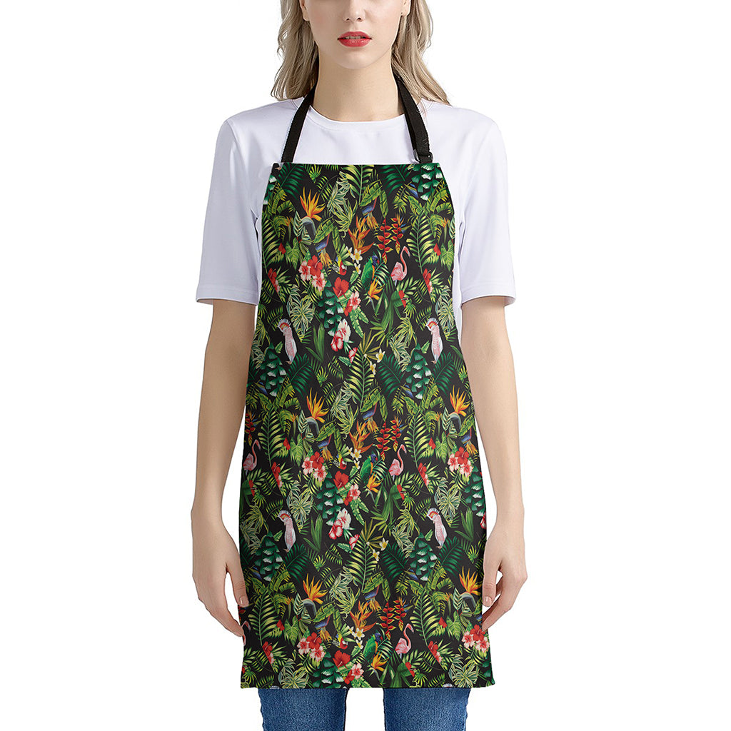 Tropical Patchwork Pattern Print Apron