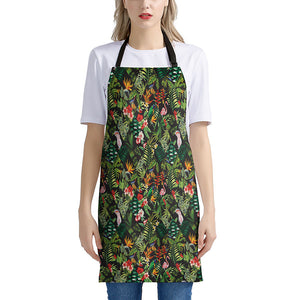 Tropical Patchwork Pattern Print Apron