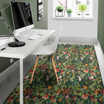 Tropical Patchwork Pattern Print Area Rug