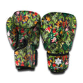 Tropical Patchwork Pattern Print Boxing Gloves