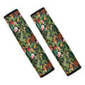 Tropical Patchwork Pattern Print Car Seat Belt Covers