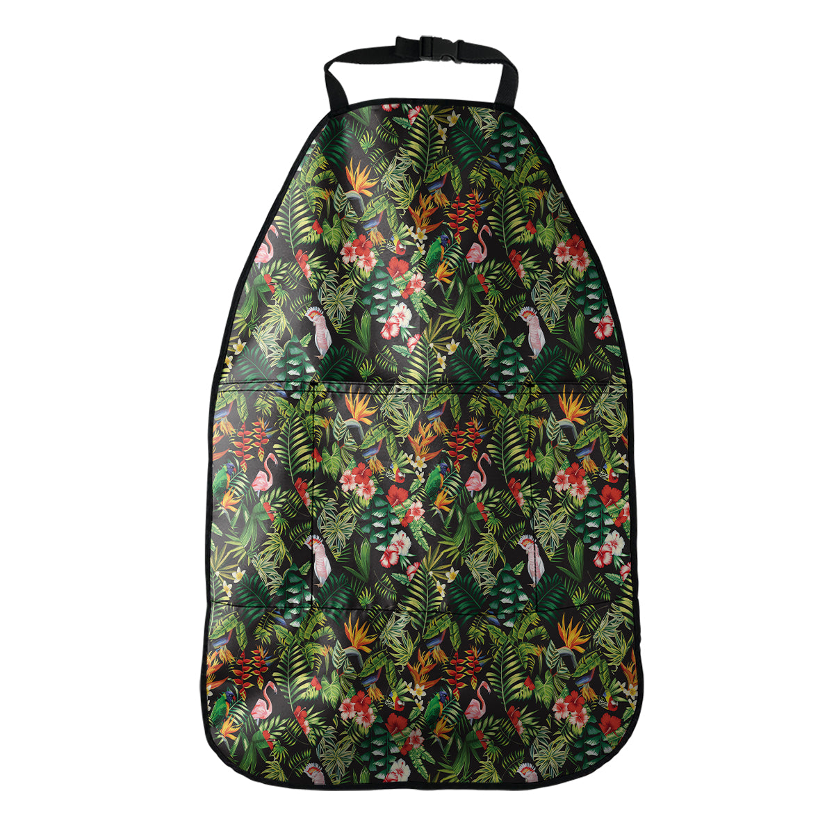 Tropical Patchwork Pattern Print Car Seat Organizers