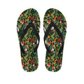 Tropical Patchwork Pattern Print Flip Flops
