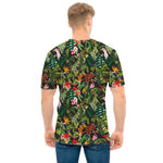 Tropical Patchwork Pattern Print Men's T-Shirt