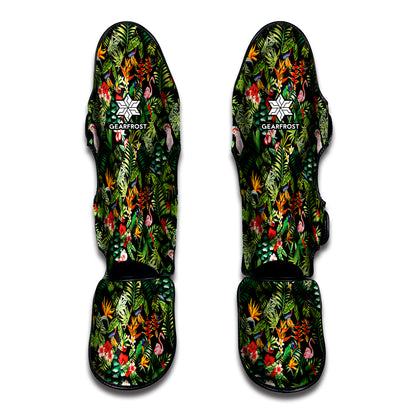 Tropical Patchwork Pattern Print Muay Thai Shin Guard