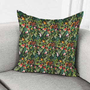 Tropical Patchwork Pattern Print Pillow Cover