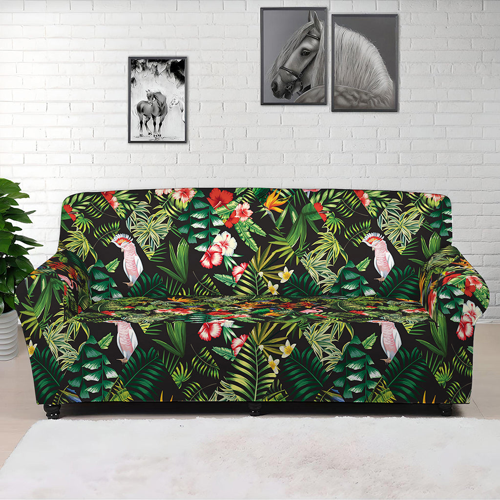 Tropical Patchwork Pattern Print Sofa Cover