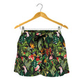 Tropical Patchwork Pattern Print Women's Shorts