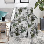Tropical Pineapple Skull Pattern Print Blanket