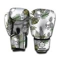 Tropical Pineapple Skull Pattern Print Boxing Gloves