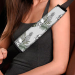 Tropical Pineapple Skull Pattern Print Car Seat Belt Covers