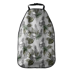 Tropical Pineapple Skull Pattern Print Car Seat Organizers