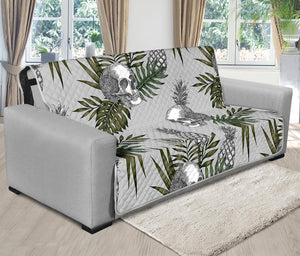 Tropical Pineapple Skull Pattern Print Futon Protector