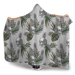 Tropical Pineapple Skull Pattern Print Hooded Blanket