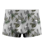 Tropical Pineapple Skull Pattern Print Men's Boxer Briefs