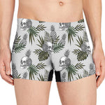 Tropical Pineapple Skull Pattern Print Men's Boxer Briefs