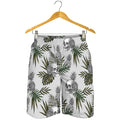 Tropical Pineapple Skull Pattern Print Men's Shorts