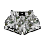 Tropical Pineapple Skull Pattern Print Muay Thai Boxing Shorts