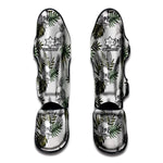 Tropical Pineapple Skull Pattern Print Muay Thai Shin Guard