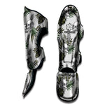 Tropical Pineapple Skull Pattern Print Muay Thai Shin Guard