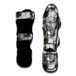 Tropical Pineapple Skull Pattern Print Muay Thai Shin Guard