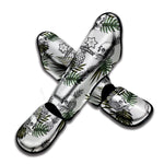 Tropical Pineapple Skull Pattern Print Muay Thai Shin Guard