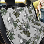 Tropical Pineapple Skull Pattern Print Pet Car Back Seat Cover